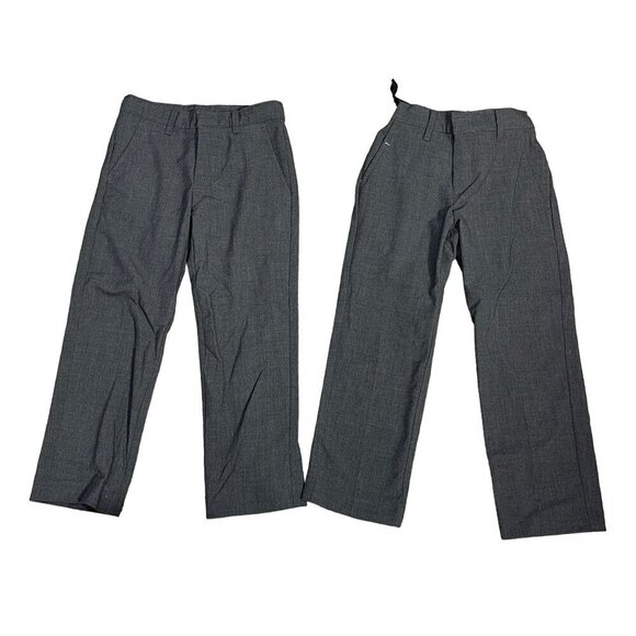2 Pair Toddler Boy's Dress Pants Chaps Grey Size 5T Adjustable Waist - Picture 2 of 7